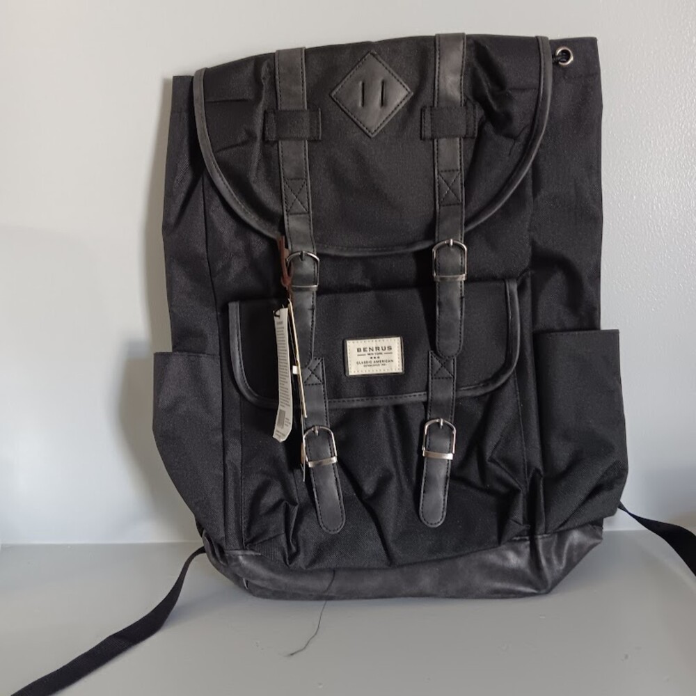 Benrus Black Rucksack Drawstring - Picture 1 of 3